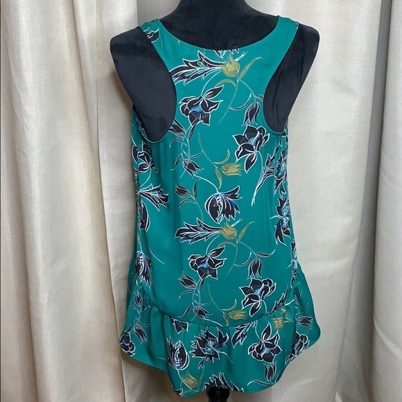 CABI high low peplum top Zoe falling flowers - Picture 5 of 5